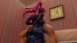 3d ass blender eyewear_on_head fortnite galaxia_(fortnite) light-skinned_male paizuri pink_hair ponytail thenumbersdon'tlie unseen_male_face