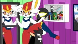 16:9 1girls 2d albedo_(whygenamoon) alien alien_humanoid animated anthro braixen cinderace crossover duo elemental_creature elemental_humanoid female female_cinderace female_penetrated female_pokemon feral from_behind_(disambiguation) gardevoir genitals gif hi_res human humanoid interspecies kono_subarashii_sekai_ni_shukufuku_wo! light_fast_luz_negra_(whygenamoon) male male/female male_human/female_pokemon male_penetrating male_penetrating_female mammal mega_evolution mega_gardevoir mineral_fauna mineral_humanoid motion_tweening nintendo penetration penile penile_penetration penis penis_in_pussy petrosapien pokémon_(species) pokemon pokemon_(species) pokemon_ss pokephilia pussy sex short_playtime standing standing_sex strelizia vaginal_penetration video_games vulpimancer whygenamoon widescreen