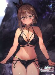 1girls atelier_(series) atelier_ryza atelier_ryza_2 bikini blurry_background blush blushing female female_only looking_at_viewer reisalin_stout solo swimsuits tagme toridamono