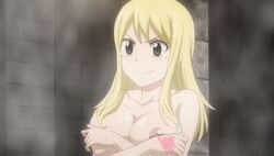 1girls animated areolae bathroom big_breasts blonde_hair blush bouncing_breasts breast_grab breasts brown_eyes cleavage completely_nude completely_nude_female covering covering_breasts crossed_arms crossing_arms dmiller22_(artist) fairy_tail fairy_tail_mark female female_only grabbing huge_breasts large_breasts long_hair lucy_heartfilia nipples nude nude_edit nude_filter pink_tattoo screencap shounen_jump solo solo_female steam surprised surprised_expression surprised_face talking third-party_edit upper_body