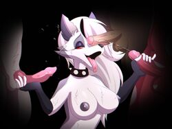 loona (helluva boss) from helluva boss by apinkgrape