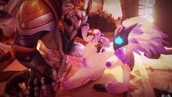 3d animated anthro female furry furry_only kindred lamb_(league_of_legends) league_of_legends male no_humans penis rengar riot_games sentinel_rengar sex sound tagme the_ruined_king_saga twitchyanimation video