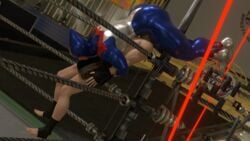 3d asphyxiation black_widow_(muscle_bomber) capcom domination feet female_kill_male femdom headscissor mixed_wrestling muscle_bomber muscular_female reverseheadscissors slam_masters smothering toes wrestling xemnasxd