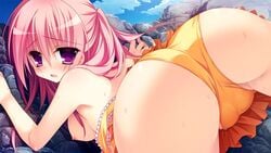 ass bent_over bikini game_cg pure_girl purino_party tagme