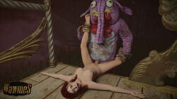 1girls 3d ankle_grab blender dbd dead_by_daylight defeated forced hairless_pussy legs_apart legs_spread legs_up looking_at_viewer meg_thomas pussy rape shaved_pussy spread_legs the_clown tight_pussy vaginal_penetration wawmes