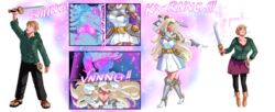 ass_expansion breast_expansion female fieryjinx gender_transformation magical_girl mtf_transformation sword transformation transformation_sequence