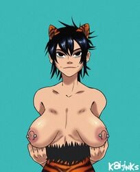 absurd_res areolae big_breasts breasts busty female female_focus gorillaz hi_res hourglass_figure kaijinks large_breasts nipples noodle_(gorillaz) noodle_(song_machine) pierced_nipples tagme wide_hips