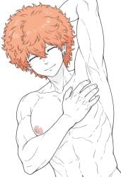 1boy 1male ai_generated bara big_penis bottom_pov civitai enticing gay gay_male illustrious_(stable_diffusion) implied_sex male male_focus male_only male_prey nude queer stable_diffusion sweat sweating tied_up tokyo_revengers yaoi black_and_white showing_off jerking jerkingoff one_arm_up arms_behind_head smirking_at_viewer smirking smirk tongue_out nahoya_kawata