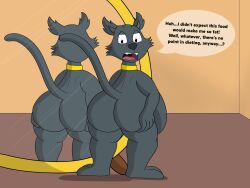 archie_comics ass domestic_cat felid feline felis feral gainer hi_res male mammal nude placeoftheodore sabrina_the_teenage_witch salem_saberhagen solo touching_butt