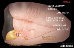 1boy after_cunnilingus artist_name blonde_hair blush commentary cunnilingus english_commentary female highres leoderorero limbus_company open_mouth oral project_moon pussy pussy_juice pussy_juice_in_mouth pussy_juice_on_face pussy_juice_trail ryoshu_(project_moon) short_hair sinclair_(project_moon) spread_pussy spreading_own_ass spreading_own_pussy steam steaming_body straight tongue tongue_out uncensored yellow_eyes