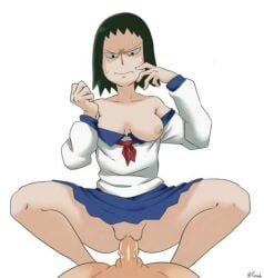 ax_g90 highschool kurata_tome mob_psycho_100 one_breast_out one_breast_out_of_clothes riding riding_cock riding_dick riding_penis schoolgirl schoolgirl_uniform teen_girl teenage_girl teenager