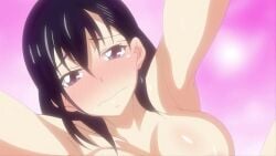 1boy 1girls 2d animated areolae beautiful_breasts black_hair blush bouncing_breasts breasts censored erection hentai large_breasts longer_than_30_seconds looking_at_viewer loop navel nipples nude nudist_beach_ni_shuugakuryokou_de!!_the_animation penis puffy_nipples purple_eyes screencap sex shorter_than_one_minute sound straight sweat tagme thick_penis thick_thighs thighs tummy vagina video