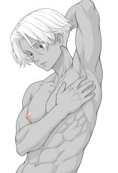 1boy 1male ai_generated bara big_penis bottom_pov civitai enticing gay gay_male illustrious_(stable_diffusion) implied_sex male male_focus male_only male_prey nude queer stable_diffusion sweat sweating tied_up tokyo_revengers yaoi black_and_white showing_off jerking jerkingoff one_arm_up arms_behind_head smirking_at_viewer smirking smirk tongue_out izana_kurokawa