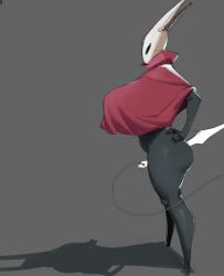 1girls 2_horns alternate_body_type alternate_breast_size arthropod artist_name big_ass big_breasts big_butt black_body black_skin breasts bubble_ass bubble_butt bug bug_girl cloak clothed female female_focus female_only hollow_knight hornet_(hollow_knight) large_ass large_breasts large_butt silksong solo solo_female solo_focus