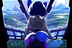 3:2 anthro anus_outline anus_through_clothes anus_visible_through_clothes arwing ass belt big_ass big_butt biped blue_body blue_hair breasts bubble_ass bubble_butt butt camel_toe camel_toe_from_behind cameltoe cameltoe_from_behind canid canine chilllum choice choice_question clothing crown dinosaur_planet english_text fat_ass female female_anthro flying fox glowing glowing_eyes hair headgear hi_res honi_do jacket krystal krystal_(star_fox) landscape mammal mountain nice_ass nintendo phat_ass pilot planet pussy_visible_through_bodysuit pussy_visible_through_clothes rareware rear_view sky skyscape solo spacecraft spacesuit spankable_ass spreading star_fox story story_in_description temple text tiara tight_bodysuit tight_clothing topwear vehicle