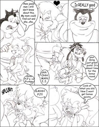 artist_request clothing comic disney female goof_troop max_goof monochrome oral_sex penis pistol_pete pj pussy source_request tagme young