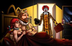 breasts burger_king cheating female funny lol mascot mcdonald's netorare ronald_mcdonald the_king_(burger_king) tpollockjr walk-in wendy's wendy_thomas