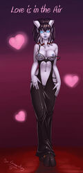 black_hair dr_graevling draenei female hooves horns lingerie love_is_in_the_air monara warcraft world_of_warcraft wow