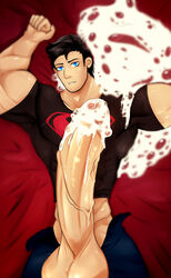 abs balls biceps bodybuilder boner conner_kent cum cum_on_body cum_on_lower_body cum_on_muscles cum_on_penis cum_on_self cum_on_upper_body cumming cumshot dc dc_comics erection hyper hyper_balls hyper_genitalia hyper_muscles hyper_penis hyper_testicles kingdom_velvet kon-el male male_focus male_only muscles muscular muscular_arms muscular_ass muscular_back muscular_legs muscular_male muscular_thighs nipples pecs penis solo solo_male superboy superboy_(conner_kent) testicles veins veiny_penis