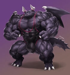 abs biceps bodybuilder dragaux hyper hyper_balls hyper_genitalia hyper_muscles hyper_penis hyper_testicles kuroma male male_focus male_only muscle muscles muscular muscular_arms muscular_ass muscular_back muscular_legs muscular_male muscular_thighs nintendo nipples pecs ring_fit_adventure veins veiny_penis