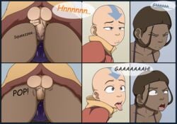 1boy 1girls aang air_nomad airbender_tattoo anal anal_penetration anal_sex ass avatar_legends avatar_the_last_airbender backpussy bald bald_man big_breasts big_penis bikini breasts brown_body brown_skin bulldog_position buttjob canon_couple clothing comic dark-skinned_female dark_skin dialogue english_text female human human_only interracial katara light-skinned_male light_skin male male/female nickelodeon sex shallow_penetration sock_vivian straight straight_sex swimsuit text the_avatar water_tribe