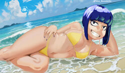 athletic athletic_female beach breasts busty female female_focus female_only hourglass_figure kyoka_jiro my_hero_academia navel outdoors outside pose posing solo tagme vice_benedetto wide_hips