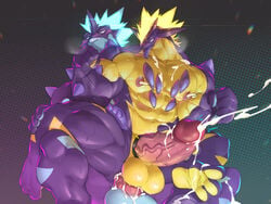 abs amped_toxtricity anal anal_sex biceps bodybuilder cum cum_on_body cum_on_lower_body cum_on_muscles cum_on_penis cum_on_self cum_on_upper_body cumming cumshot dragon furry furry_only gay gay_sex hyper hyper_balls hyper_genitalia hyper_muscles hyper_penis hyper_testicles legs_held_open legs_spread low_key_toxtricity male male_focus male_only muscle muscles muscular muscular_anthro muscular_arms muscular_ass muscular_back muscular_legs muscular_male muscular_thighs nipples panting pecs pokemon tied_up toxtricity veins veiny_penis vorusu vorusuarts