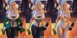 1girls 3d big_breasts blonde_hair breasts drunk female female_only kinkykatt3d naruto naruto_(series) pinup solo tsunade