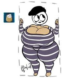 1girls areolae breasts character_request clothed clothing cumlord cumlord_(artist) female female_only fully_clothed huge_breasts humanoid imitater just_coffee mime nipple_bulge nipples plantie plants_vs_zombies shortstack standing tagme thick_thighs wide_hips