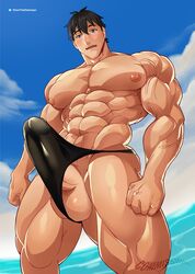 1boy abs bara beach biceps big_muscles big_penis blush bodybuilder bulge cum cum_on_screen cum_shot cumming cumshot erection huge_cock huge_muscles khanthedestroyer male male_focus male_only muscle muscles muscular muscular_arms muscular_back muscular_legs muscular_male muscular_thighs nipples ocean orgasm pecs swimsuit veins veiny_muscles veiny_penis