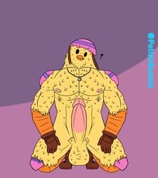 abs anthro avian balls chicken cluck_(fortnite) confusion erection fortnite fortnite:_battle_royale gay looking_at_viewer male male_only muscles muscular muscular_male nipples nude pecs penis polishbonnie solo video_games