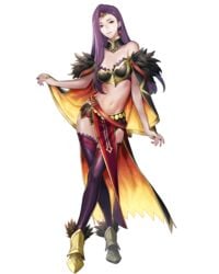 1girls alternate_costume bare_arms bare_legs bare_midriff bare_thighs biggitybiggitybig brown_eyes cape edit fire_emblem fire_emblem_echoes:_shadows_of_valentia fire_emblem_heroes high_heels large_breasts long_hair nail_polish nintendo nude_filter p-nekor pelvic_curtain purple_hair purple_nails smile solo sonya_(fire_emblem) sonya_(resplendent)_(fire_emblem) thighhighs transparent_background