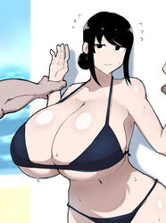 big_breasts female fujou_joshi huzeu1 swimsuit tagme