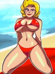 1girls alison_rose artist_name atomickingboo big_breasts bikini blonde_hair breasts female female_focus female_only hips large_breasts looking_at_viewer original original_character swimsuit swimwear the_space_angels thick thick_legs thick_thighs voluptuous wide_hips