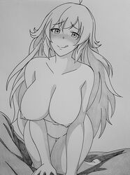 1girls black_and_white rwby xxsgtcampbell yang_xiao_long