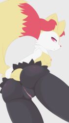 2021 9:16 absurd_res anthro anus areola ass black_body black_fur braixen breasts clitoris female fur genitals hi_res ibukyu inner_ear_fluff looking_at_viewer looking_back looking_back_at_viewer low-angle_view multicolored_body multicolored_fur nintendo nipples nude pokémon_(species) pokemon pokemon_(species) presenting presenting_hindquarters pussy rear_view red_body red_eyes red_fur red_nose simple_background solo tail_grab tuft video_games white_body white_fur yellow_body yellow_fur