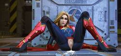 1girls 3d after_gangbang after_sex blonde blonde_hair blue_eyes captain_marvel captain_marvel_(fortnite) carol_danvers creampie cum cum_in_pussy cum_inside cum_on_breasts cum_on_face cum_overflow cum_puddle eclair_stones female female_only fortnite marvel marvel_comics pussy pussy_outside shaved_pussy solo