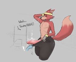 ! 1boy 2021 animal_genitalia animal_penis anthro anthro_only anthrofied ass atpandotcom bandage big_penis big_tail blush blushing bodily_fluids bottomwear bottomwear_pull breath canid canine canine_penis canis closed_eyes clothed clothing clothing_pull dialogue disembodied_hand duo english_text erection exercise five_nights_at_freddy's fox foxy_(fnaf) genital_fluids genitals girly knot knotted_penis long_tail male male/male male_only mammal musk pants penis precum red_body red_fur red_skin size_talk smelly solo sweat tail text thick_ass thick_thighs tight_clothing topless two_tone_body two_tone_fur two_tone_skin two_tone_tail uncensored vein veiny_penis video_games workout yoga_pants