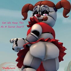 3d baby_(fnafsl) canon_appearance circus_baby circus_baby_(fnaf) circus_baby_(original) female five_nights_at_freddy's five_nights_at_freddy's:_help_wanted full_color no_penetration red_fur solo solo_female text