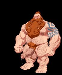 1male animated ball_tuft balls ballsack beard blacksmith blush body_hair braided_beard dulrig dwarf erection facial_hair flaccid_penis foreskin grin hairy_balls hairy_chest hairy_legs hairy_male heavy_balls humanoid humanoid_penis hyao intact large_penis long_foreskin lustful_desires male male_nipples male_only male_pubic_hair manly masculine mature_male mohawk_(hairstyle) musclegut muscular_male nude_male partially_retracted_foreskin penis precum precum_drip red_hair scrotum solo tattoo testicles uncut unretracted_foreskin veiny_penis zoroj