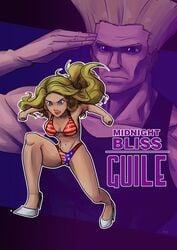 bikini blonde_hair capcom guile high_heels ics midnight_bliss rule_63 street_fighter tagme tran4of3