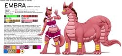 1girls 5_fingers anthro dragon dragoness embra_(fidchellvore) female female_only feral fidchellvore fingers hi_res reference_sheet scalie simple_background white_background yellow_eyes