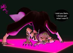 barefoot black_nails clothed feet fully_clothed jack-o_pose jackochallenge medusa_gorgon milf mobi_mobi snake snake_girl soul_eater tattoo tattoos yellow_hair yoga