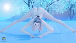 3d 4k ass ass_up barefoot big_breasts blender blonde_female feet final_fantasy final_fantasy_vii final_fantasy_vii_remake highres jack-o_pose jackochallenge nude nude_female purple_eyes scarlet_(ffvii) spainaughty video_games