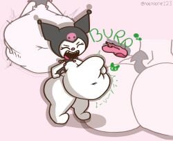 after_vore ass burping burping_up_clothes kuromi my_melody notnoone123 sanrio vore
