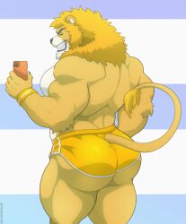 anthro ass big_ass furry lion male male_only solo solo_male tylerstark