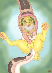 feral feral_on_feral feral_penetrating hypernova hypnosis inside_view jolteon kaa kaa_(jungle_book) kaa_eyes mind_control nintendo pokemon pokemon_(species) sex snake tail tail_sex vore