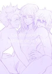 aizawa_shouta boy_pussy femboy male/male pussy shigaraki_tomura shinsou_hitoshi threesome trans_man