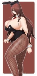 1girls 2025 2d 2d_artwork atlus axel_persona big_breasts big_thighs breasts bunny_ears bunny_girl bunnysuit female fishnet_legwear fishnets huge_breasts huge_thighs large_breasts large_thighs long_hair looking_at_viewer mitsuru_kirijo pale-skinned_female pale_skin persona persona_3 persona_3_fes persona_3_portable persona_3_reload red_eyes red_hair red_lips red_lipstick shiny_ass shiny_breasts shiny_butt shiny_hair shiny_skin side_thighs sideboob solo solo_female suggestive suggestive_pose thick_thighs thighs white_skin white_skinned_female