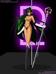 bishoujo_senshi_sailor_moon dk_studios green_hair planet_symbol pluto_symbol sailor_pluto setsuna_meiou stardragon77 stripper_pole tagme